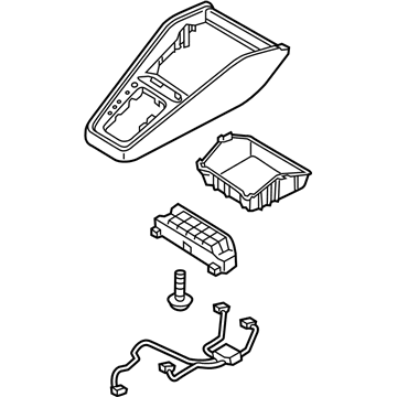 Kia 84650H9100WK Cover Assembly-Console U