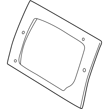 Kia 0K55X72510C Glass Assembly-Rear,RH