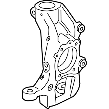 Kia 51710J5600 Front Axle Knuckle Left