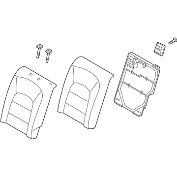 Kia 89300A7500K3D Back Assembly-Rear Seat LH