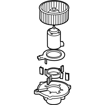 Kia 971132F000 Motor & Fan Assembly-A/C