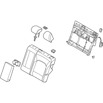 Kia 89300K0700SM6 Back Assembly-Rr Seat LH