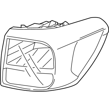 Kia 92420A9520 Lens & Housing-Rear Combination Outside