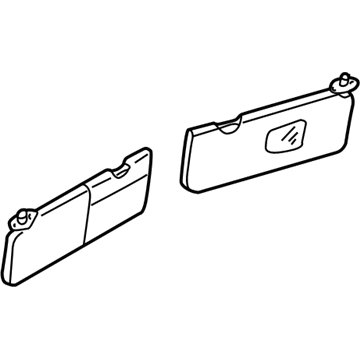 Kia 0K32A69270DBT Sunvisor Assembly, Right