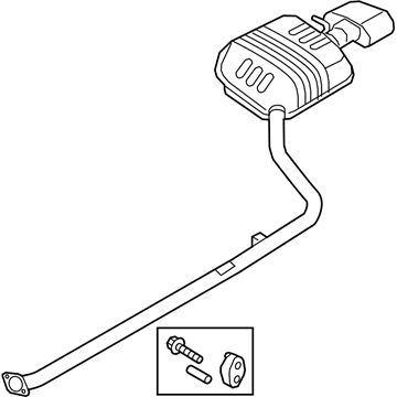 Kia 28710D5700 Rear Muffler Assembly