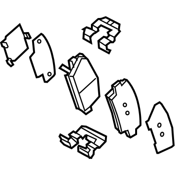 Kia 583023MA30 Pad Kit-Rear Disc Brake