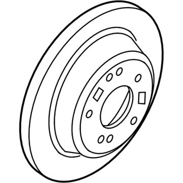 Kia 584113M300 Disc Assembly-Rear Brake