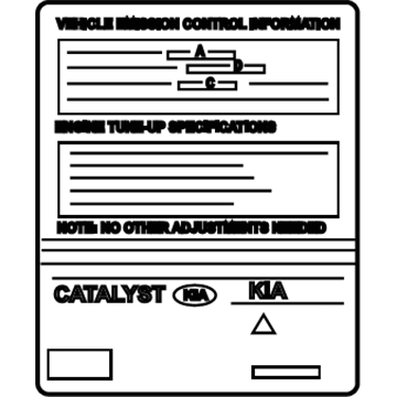 Kia 3245039245 Label-1