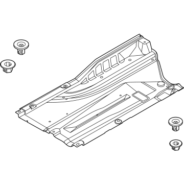 Kia 84237L0000 U/COVER-Ctr FLR OTR