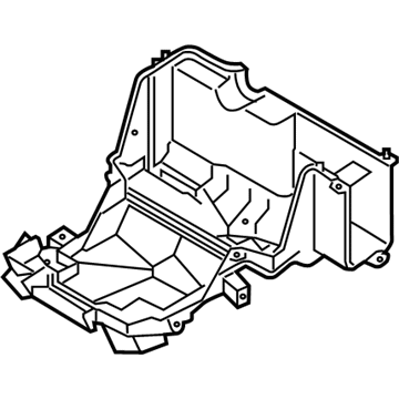 Kia 971373T000 Case-Heater & EVAPORATOR Lower