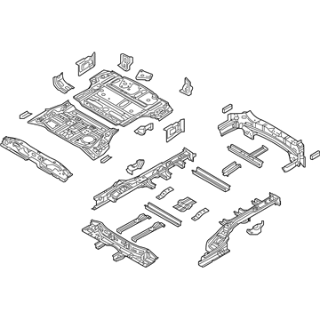 2019 Kia Sorento Floor Pan - 65500C6000