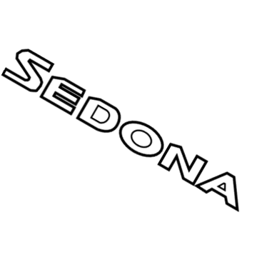 Kia 86312A9000 Sedona-Emblem