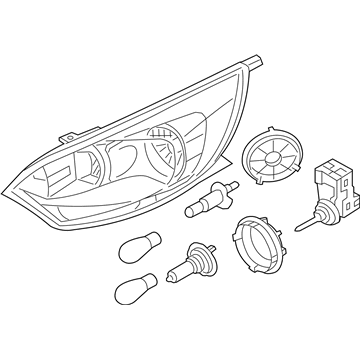 Kia Rio Headlight - 921011W340