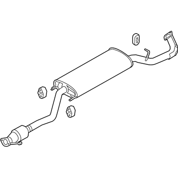 Kia 286004Z300 Center Muffler Complete