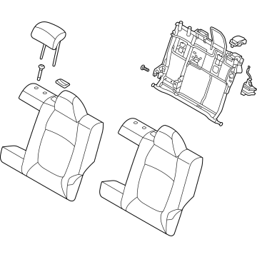 Kia 89300Q5040A7B Back Assembly-Rr Seat LH