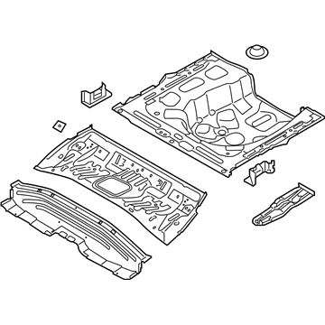 2020 Kia Rio Floor Pan - 65510H9200