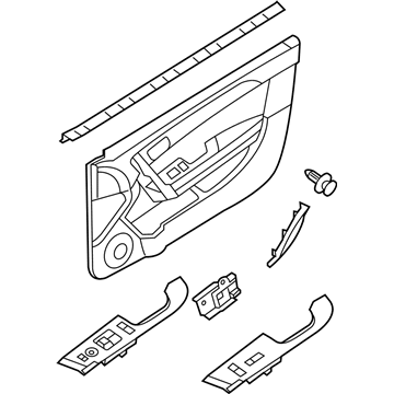 Kia 823061M240DAN Panel Assembly-Front Door Trim