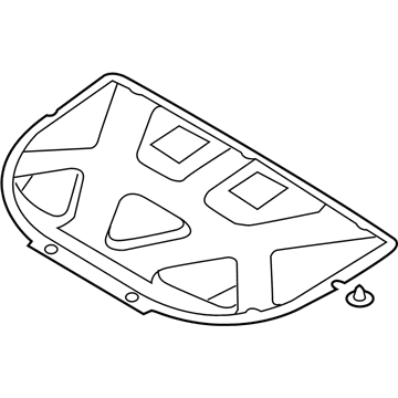 Kia 811243F010 Insulation-Pad Hood