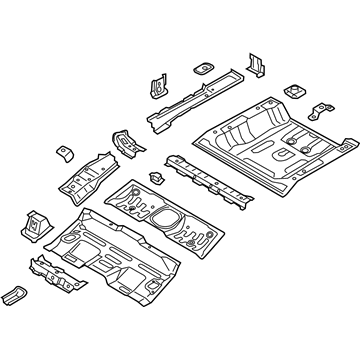 Kia 65510G5300 Panel Assembly-Rear Floor