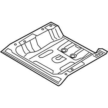 Kia 65513G5500 Panel Assembly-Rear Floor