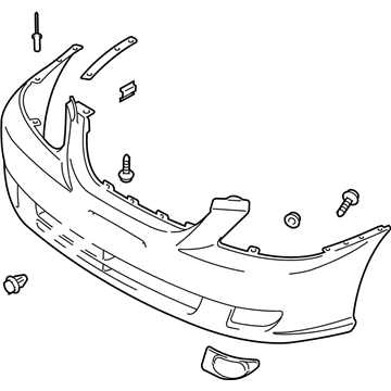 2001 Kia Rio Bumper - 86510FD040XX