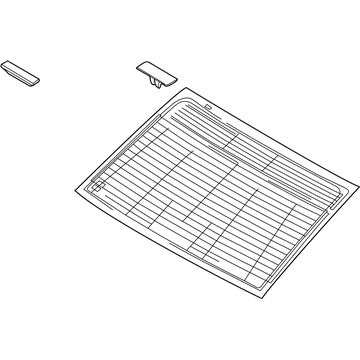 Kia 871101M020 Glass Assembly-Rear Window