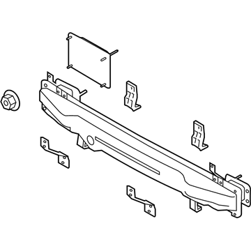 Kia 866301W520 Rail Assembly-Rear BUMPE