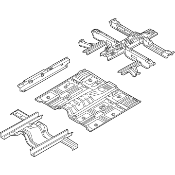 Kia 65100R5010 Panel Assembly-Floor,Ctr