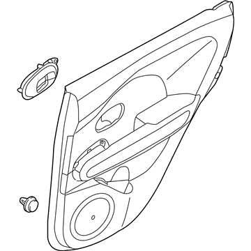 Kia 83307E4020AS6 Panel Assembly-Rear Door