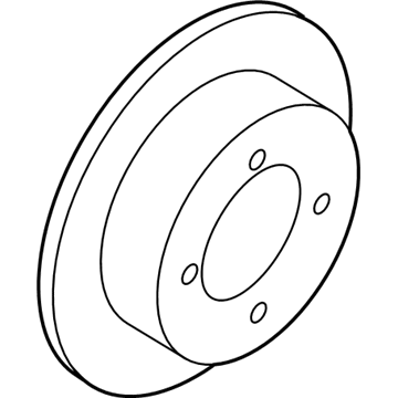 Kia 584113R700 Disc-Rear Brake