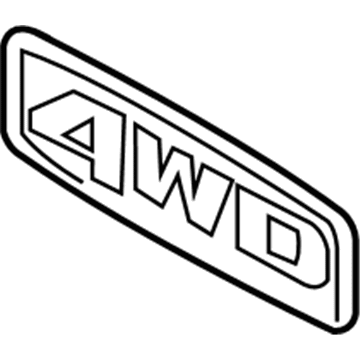 Kia 863151F010 4Wd Emblem