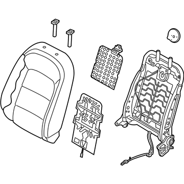 Kia 88300A7601K3F Back Assembly-Front Seat Driver