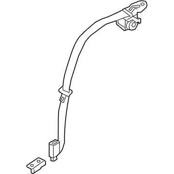 Kia 89850D5500BGH Rear Seat Belt Assembly Center