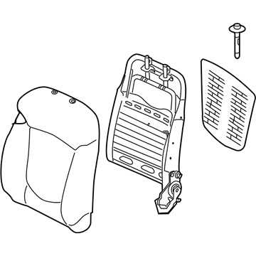 Kia 883051M920AF7 Back Assembly-Front Seat Driver