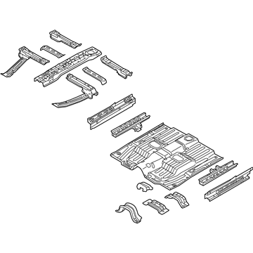 Kia 65100E4000 Panel Assembly-Floor,Center