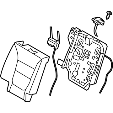 Kia 894001U150LAC Back Assembly-2ND Seat,R