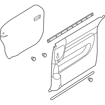 Kia 833044D000KS Panel Complete-Rear Door Trim