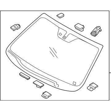 2020 Kia Sorento Windshield - 86110C6190