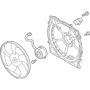 Kia Optima Fan Shroud - 25380D5210