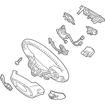 Kia 561001W080HU Steering Wheel Assembly