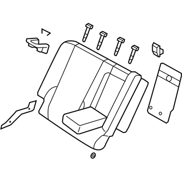 Kia 894001F1124BK Back Assembly-Rear Seat RH