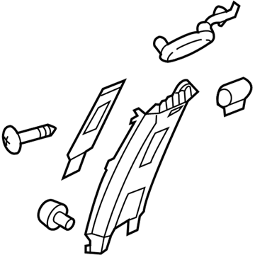 Kia 85830A9500DAA Trim Assembly-Center Pillar