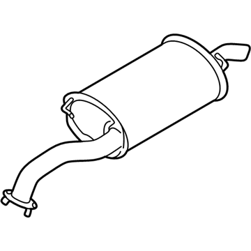 Kia 0K32A40100C Main Muffler Assembly