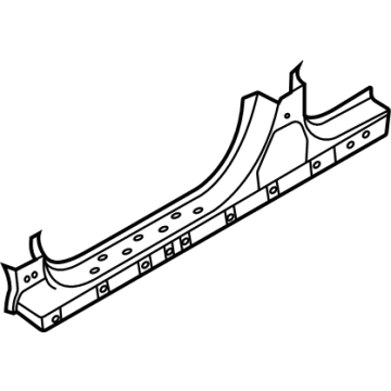 Kia 71322L3D00 Panel-Side SILL OUTE