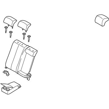 Kia 894002GJM0AG5 Back Assembly-Rear Seat RH