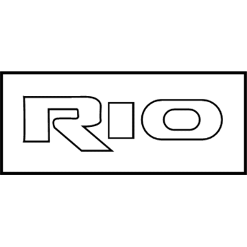 Kia 863101W000 Rio-Emblem