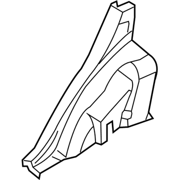 Kia 0K34A68770EBT Trim-Tire House, LH