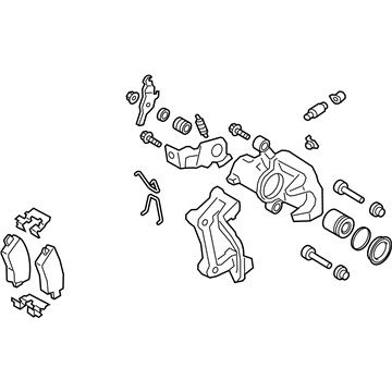 Kia Forte Brake Caliper Bracket - 58210M7300