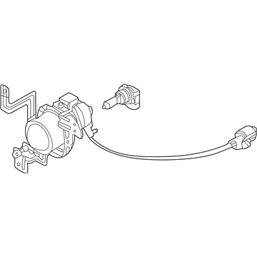 Kia 92201M7000 Front Fog Lamp Assembly