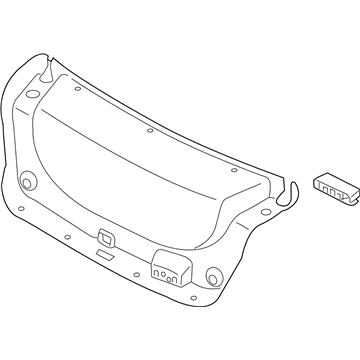 Kia 81752D4000WK Trim Trunk Lid